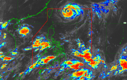 <p>RAINY TUESDAY. Typhoon “Gardo” (international name Maria) will continue to enhance the southwest monsoon or "habagat" Tuesday as it moves outside the Philippine Area of Responsibility. <em>(Satellite image courtesy of PAGASA) </em></p>